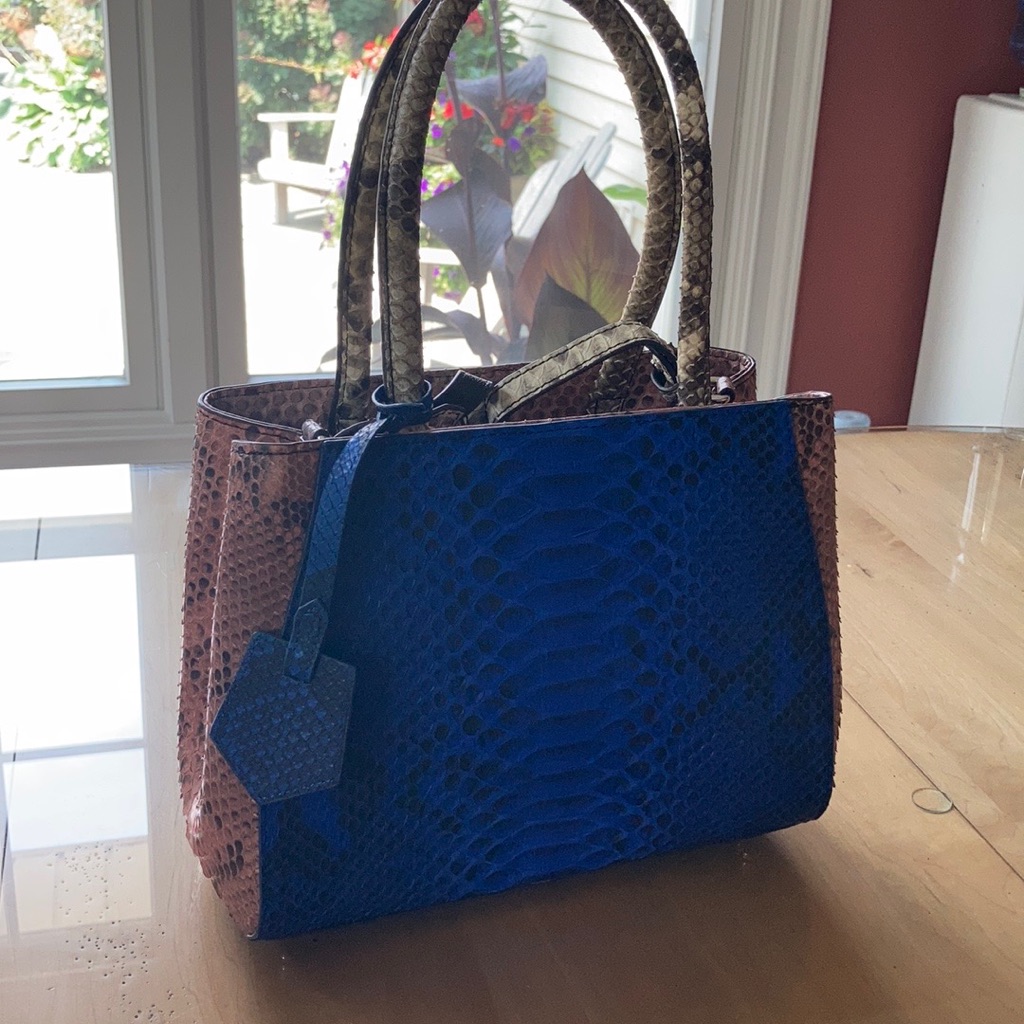 Python Skin Handbag/Shoulder Bag